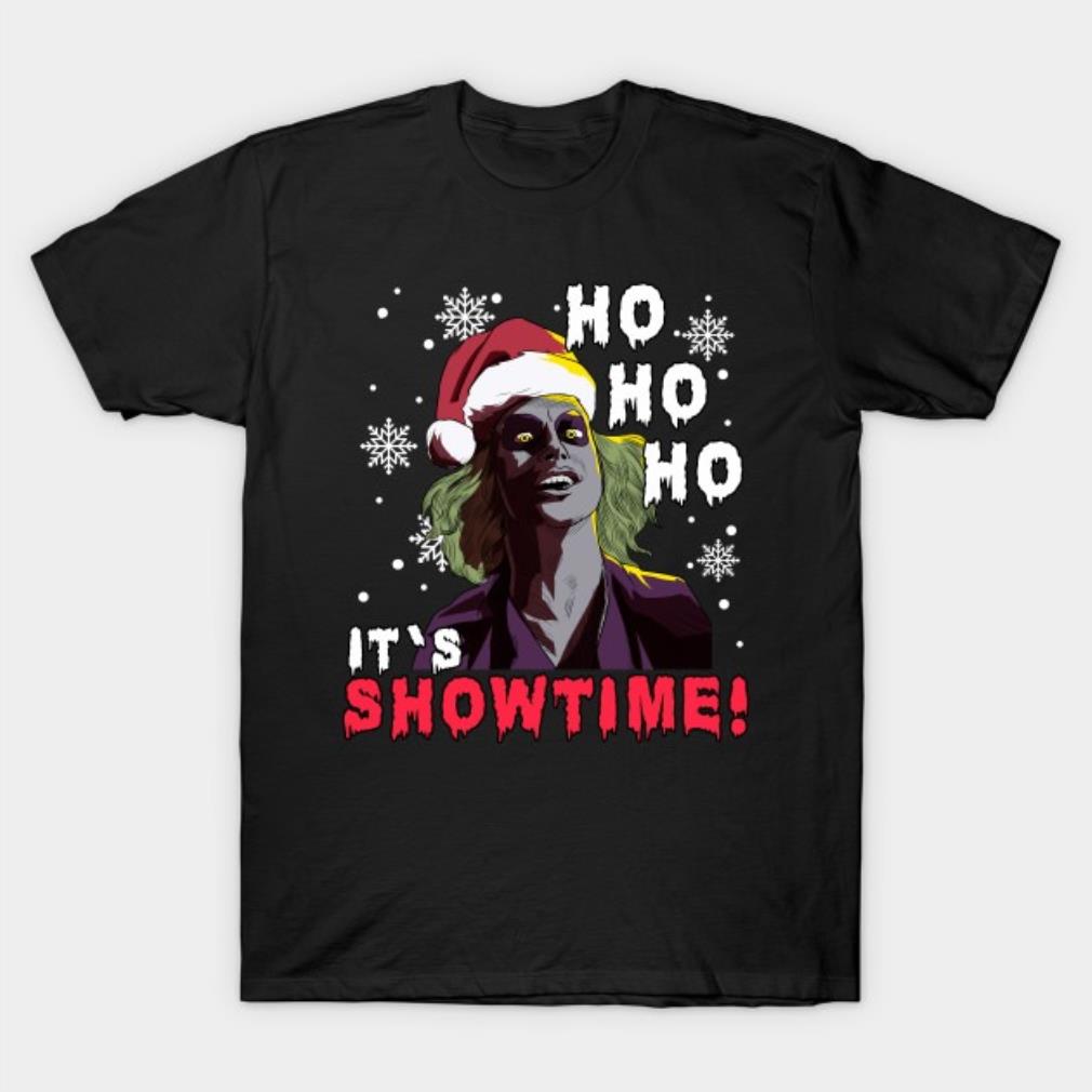 Beetlejuice Ho Ho Ho Santa It's Showtime T-Shirt