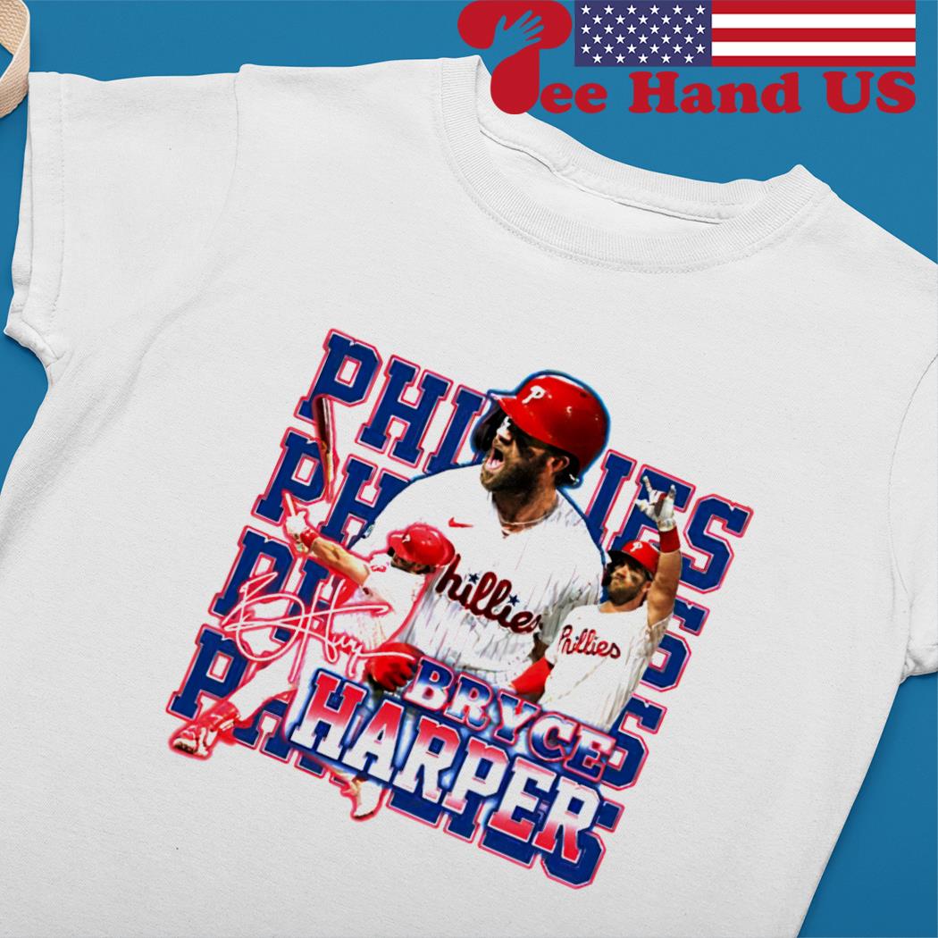 bryce harper phillies national league 2022 philadelphia phillies baseball shirt Ladies tee