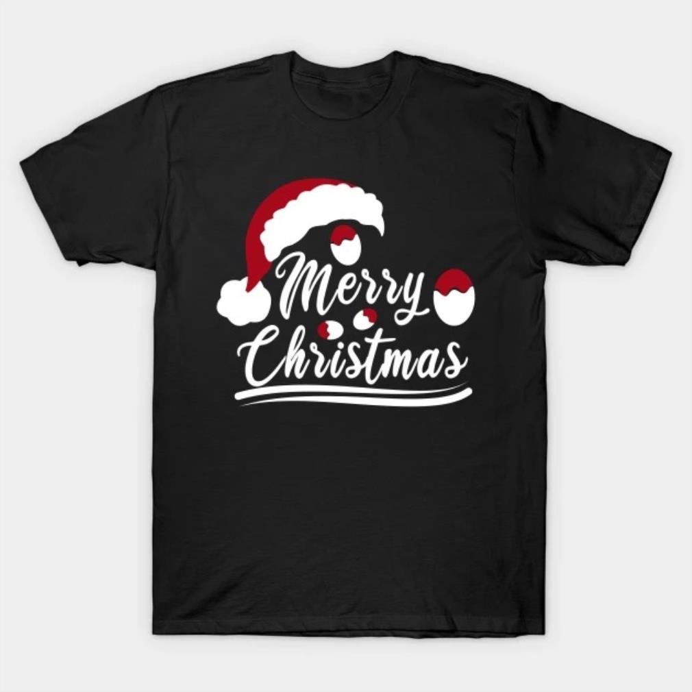 Christmas festive santa hat and christmas egg T-Shirt