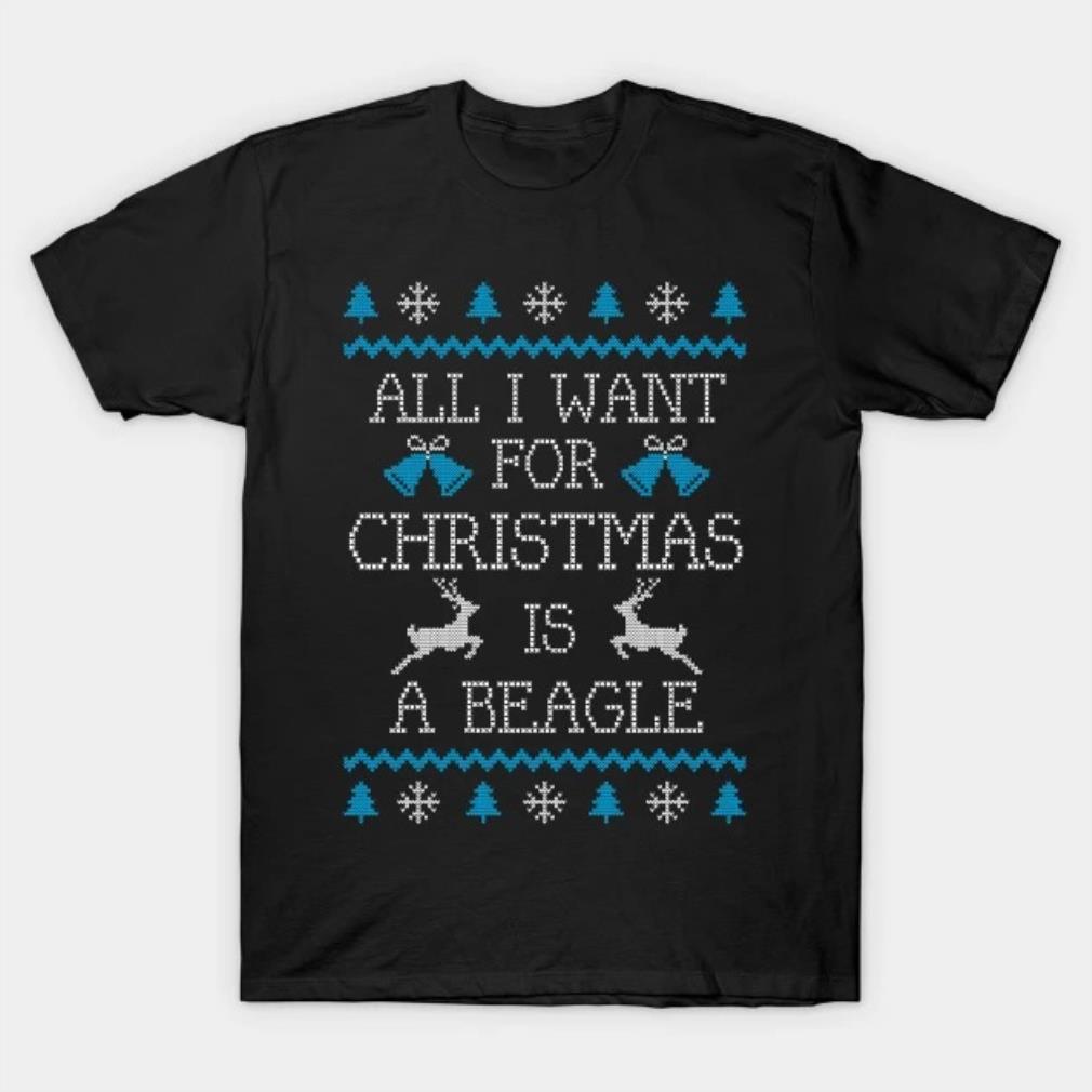Cute beagle dog christmas T-Shirt