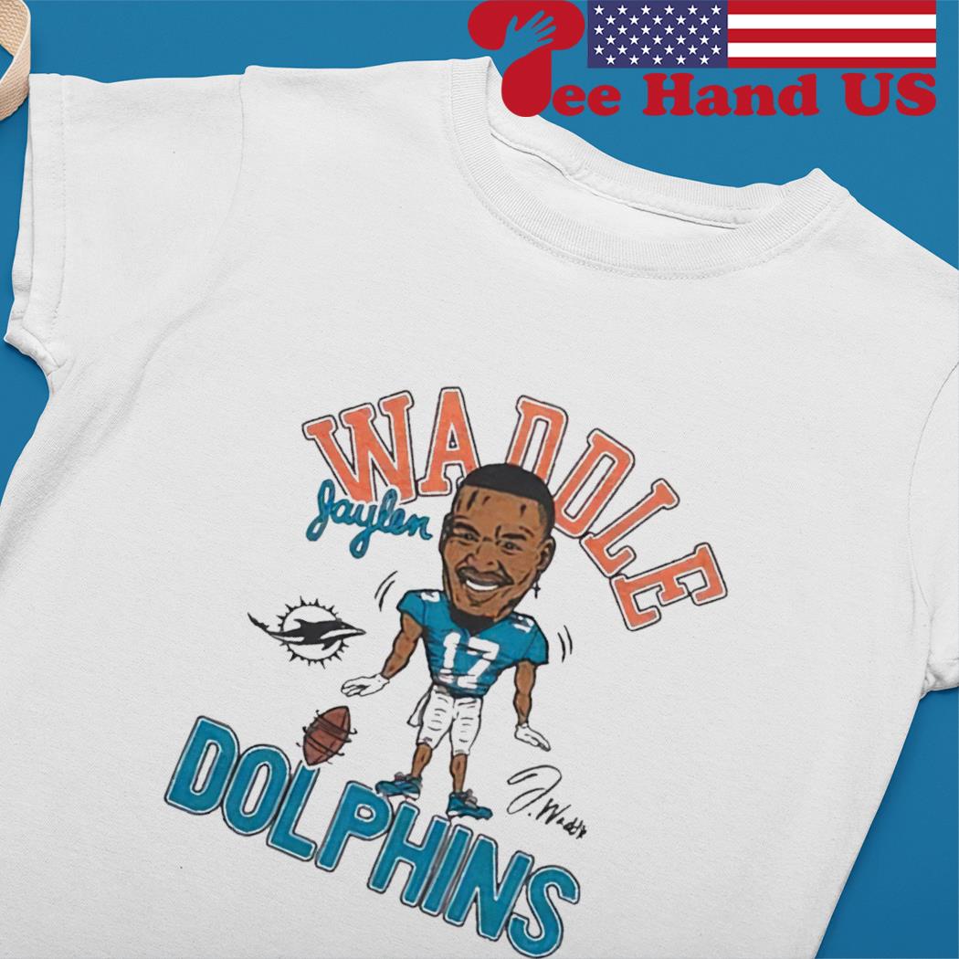 Dolphins Jaylen Waddle Signature Homage Caricature Player shirt, hoodie,  sweater, long sleeve and tank top