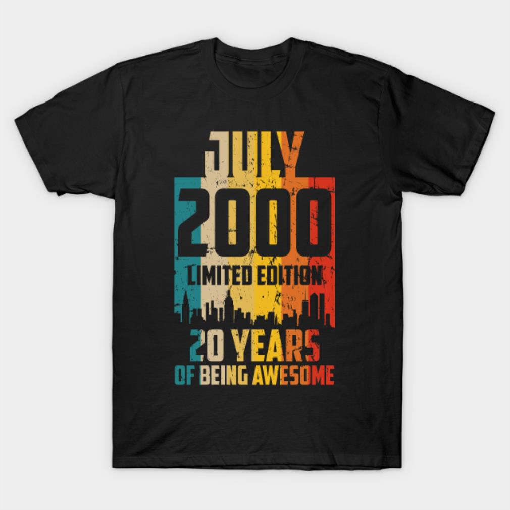 July 2000 limited edition 20 years of being awesome T-shirt