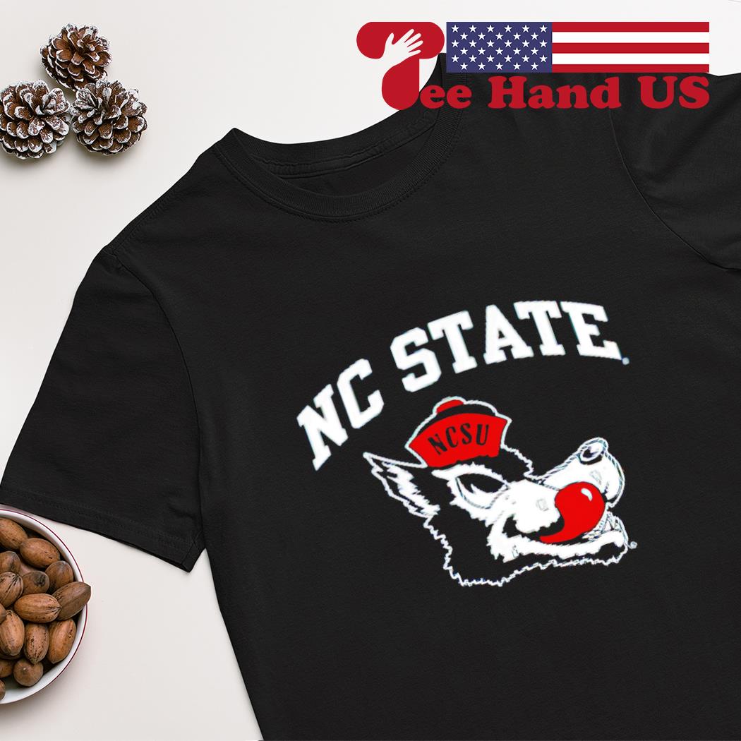 NC State Wolfpack Arched NC State Over Slobbering Wolf shirt