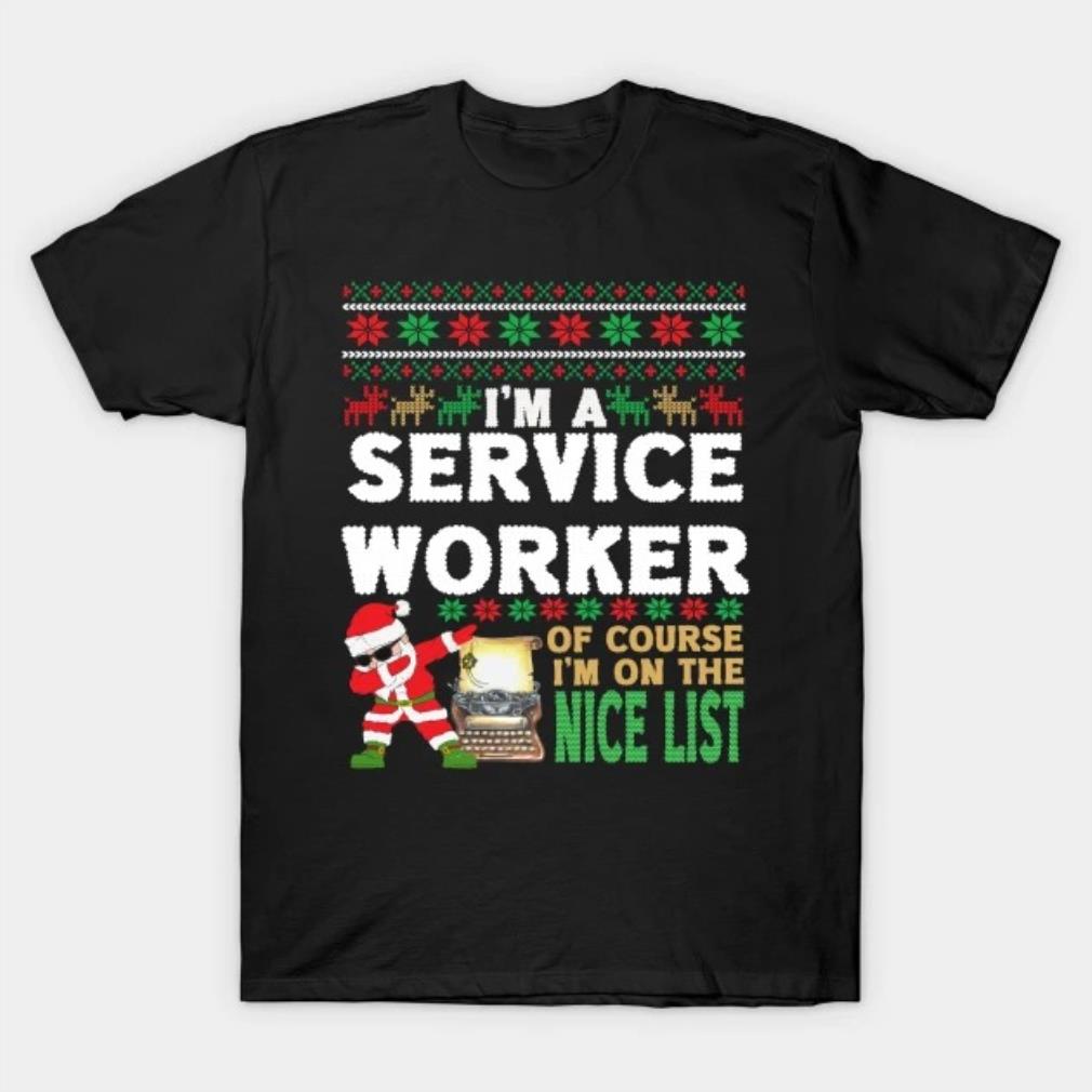 Service Worker Shirt - Ugly Christmas Service Worker Gift T-Shirt