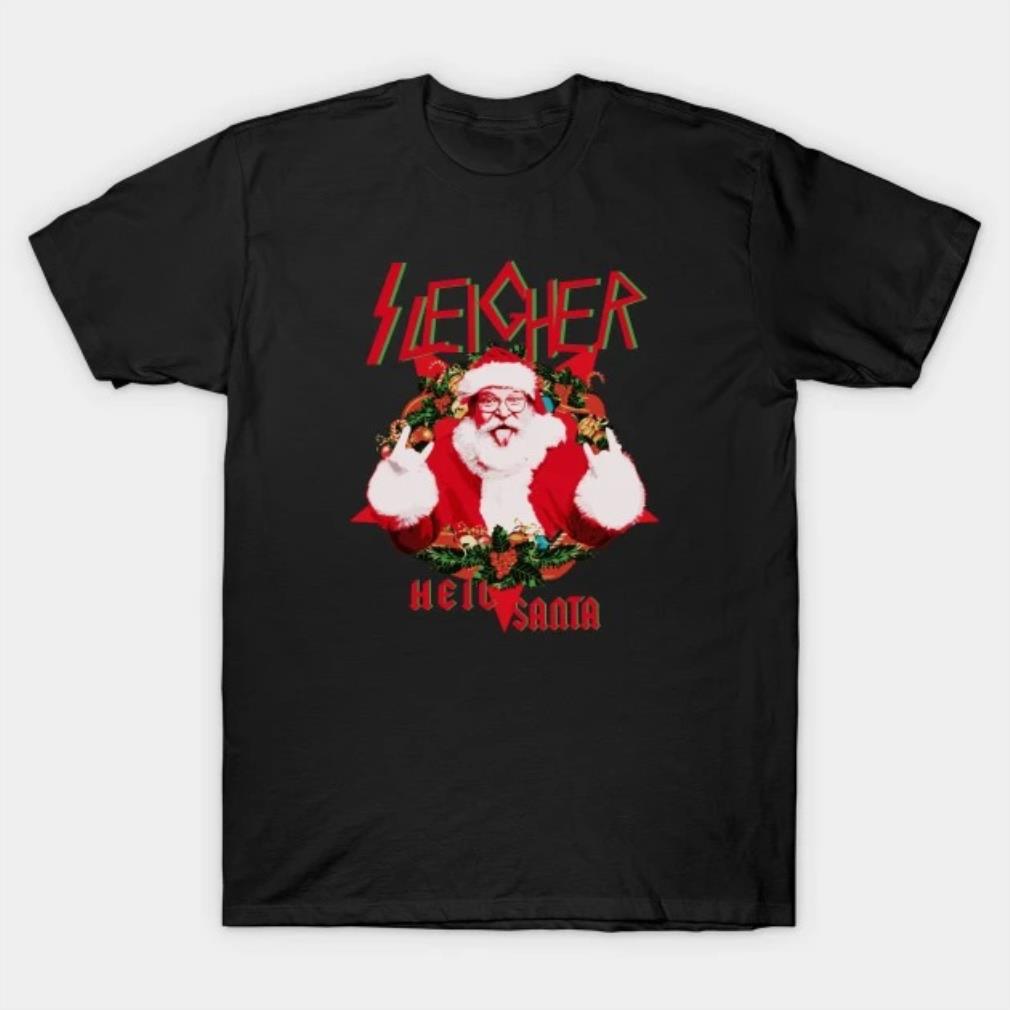 Sleigher santa metal T-Shirt