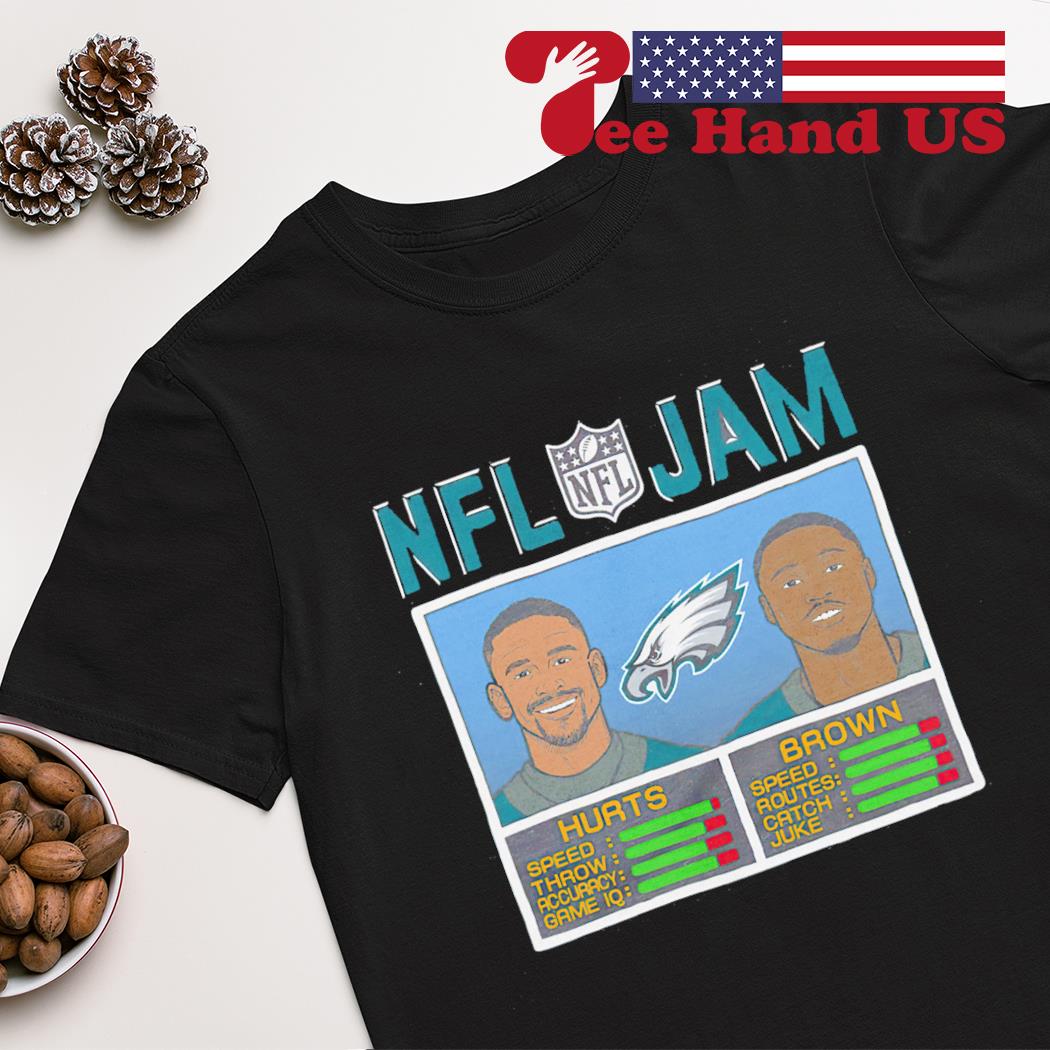 NFL Jam A.J. Brown and Jalen Hurts Philadelphia Eagles shirt, hoodie,  sweater, ladies v-neck and tank top