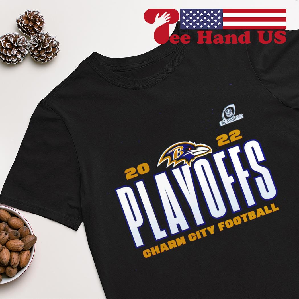 Baltimore Ravens Charm City Football 2022 NFL Playoffs Shirt