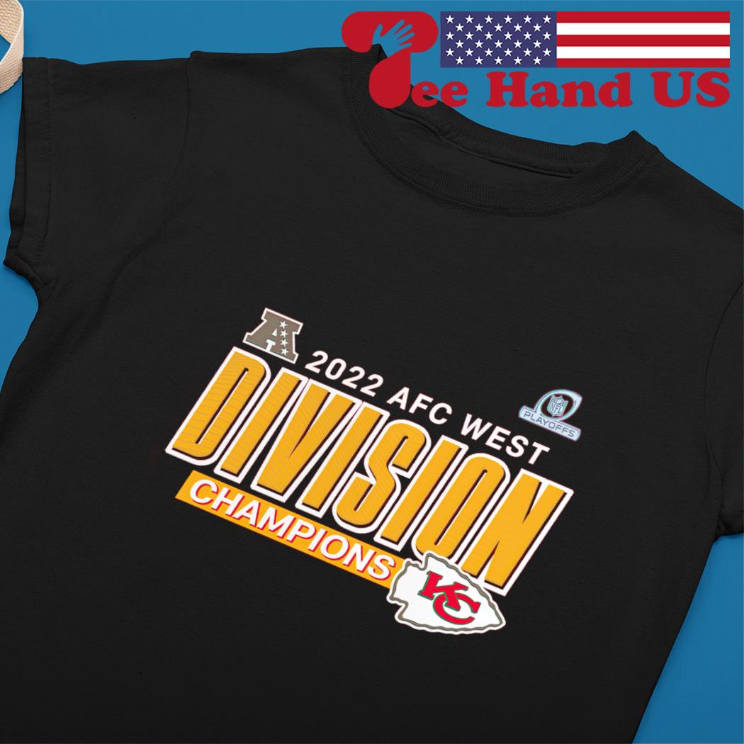 KANSAS CITY CHIEFS 2022 AFC WEST DIVISION CHAMPIONS RED T-SHIRT Adult  Unisex Tee