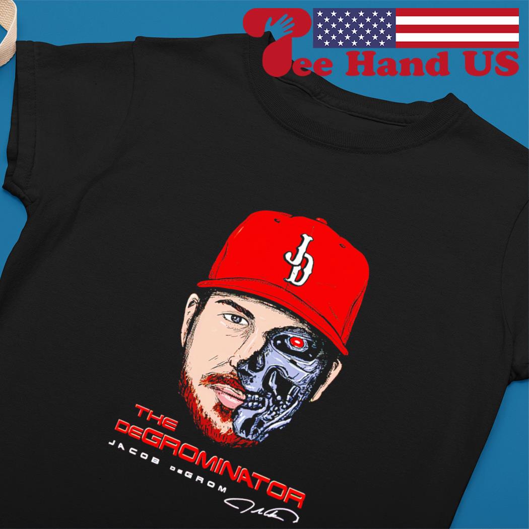 Jacob deGrom deGrominator Shirt, Texas - MLBPA Licensed. - BreakingT