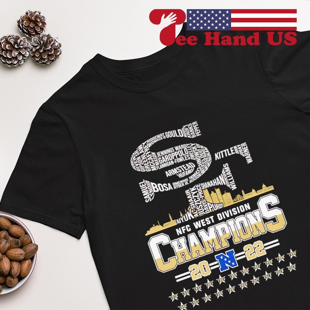 San Francisco 49ers 20 years NFC West Division Champions shirt, hoodie,  sweater, long sleeve and tank top