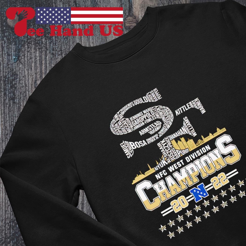 San Francisco 49ers 2022 NFC west division champions shirt, hoodie,  sweater, long sleeve and tank top