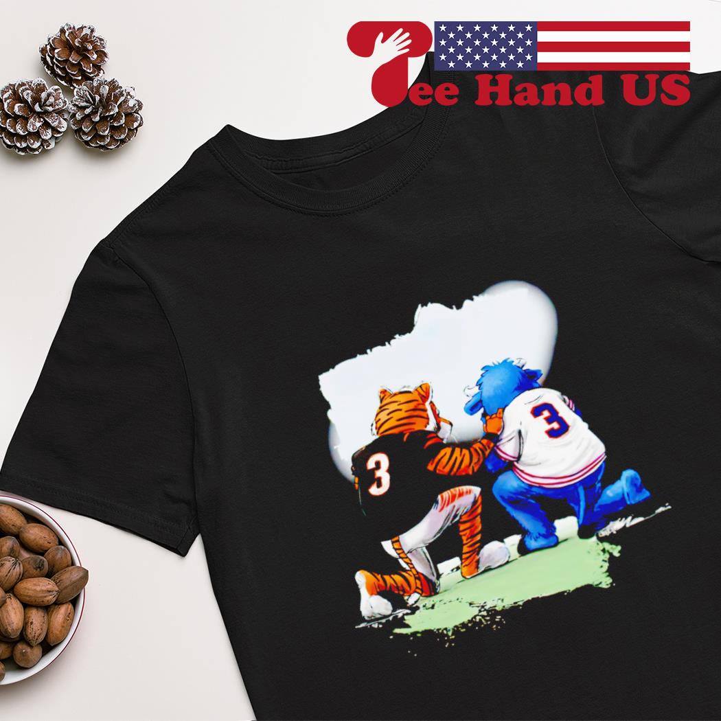 Cincinnati Bengals Buffalo Bills Mascot Dey Pray Together Kevin Necessary  shirt, hoodie, sweater, long sleeve and tank top