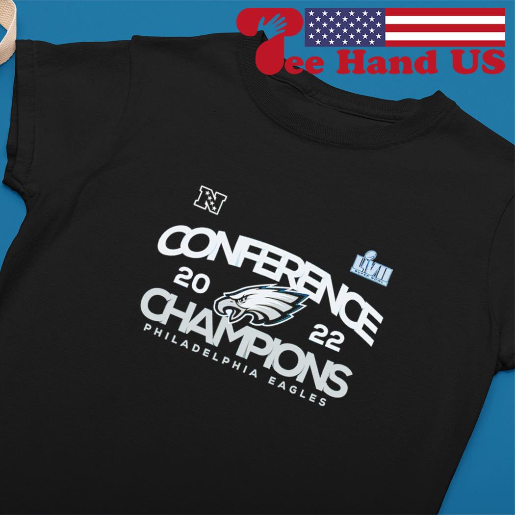 Philadelphia Eagles Youth NFC Conference Champs black tee