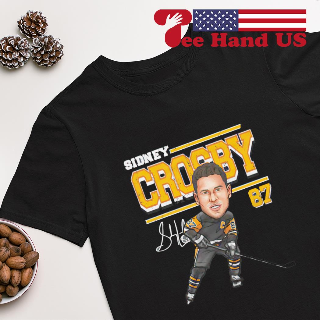 Sidney Crosby Pittsburgh Penguins Cartoon signature shirt
