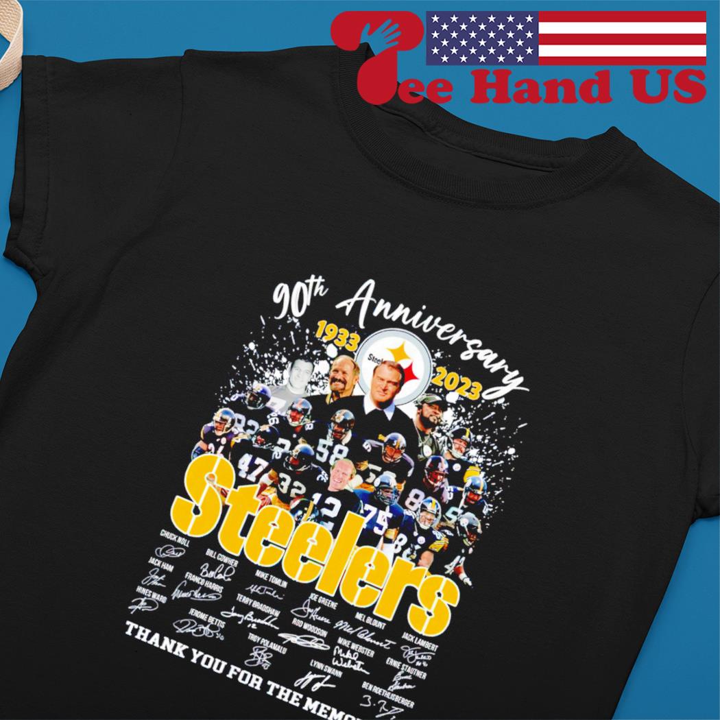 Pittsburgh Steelers 90th Anniversary Stadium Here We Go T Shirt - Growkoc