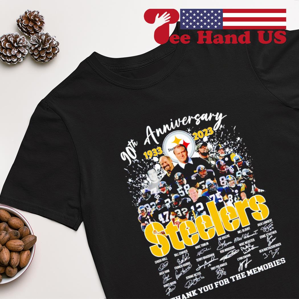 87 Years Of Pittsburgh Steelers 1933-2019 Signatures T-Shirt - TeeNavi