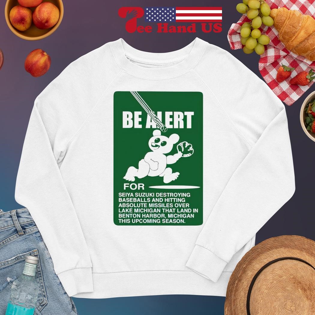 Be alert for Seiya Suzuki destroying baseball 2023 shirt, hoodie, sweater,  long sleeve and tank top