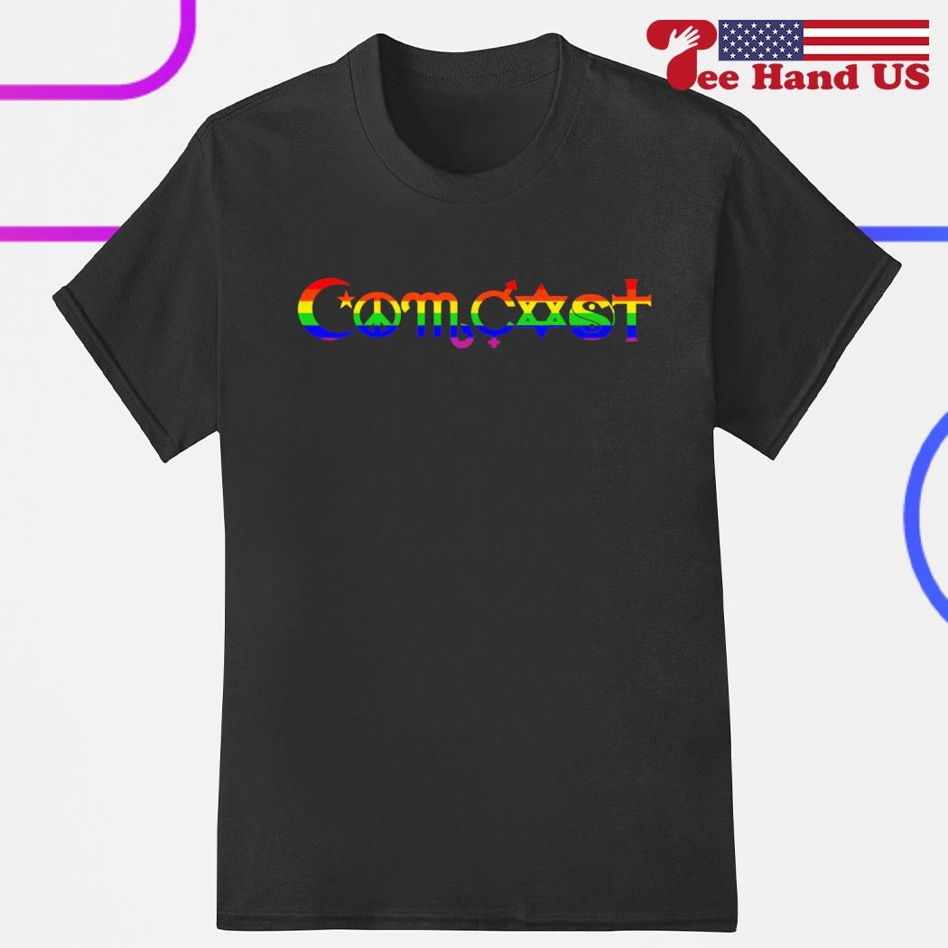 Comcast cable peace rainbow shirt