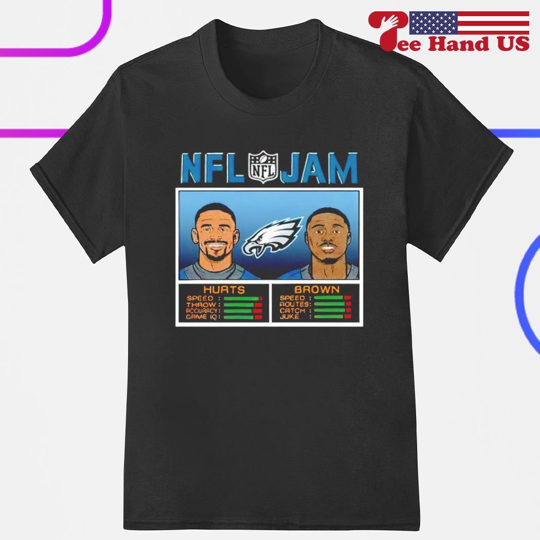 A.j. brown and jalen hurts philadelphia eagles nfl jam shirt, hoodie,  sweater, long sleeve and tank top