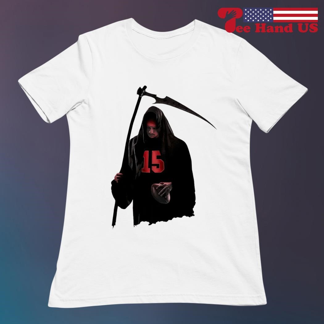 Patrick Mahomes The Grim Reaper T-Shirt Front and Back