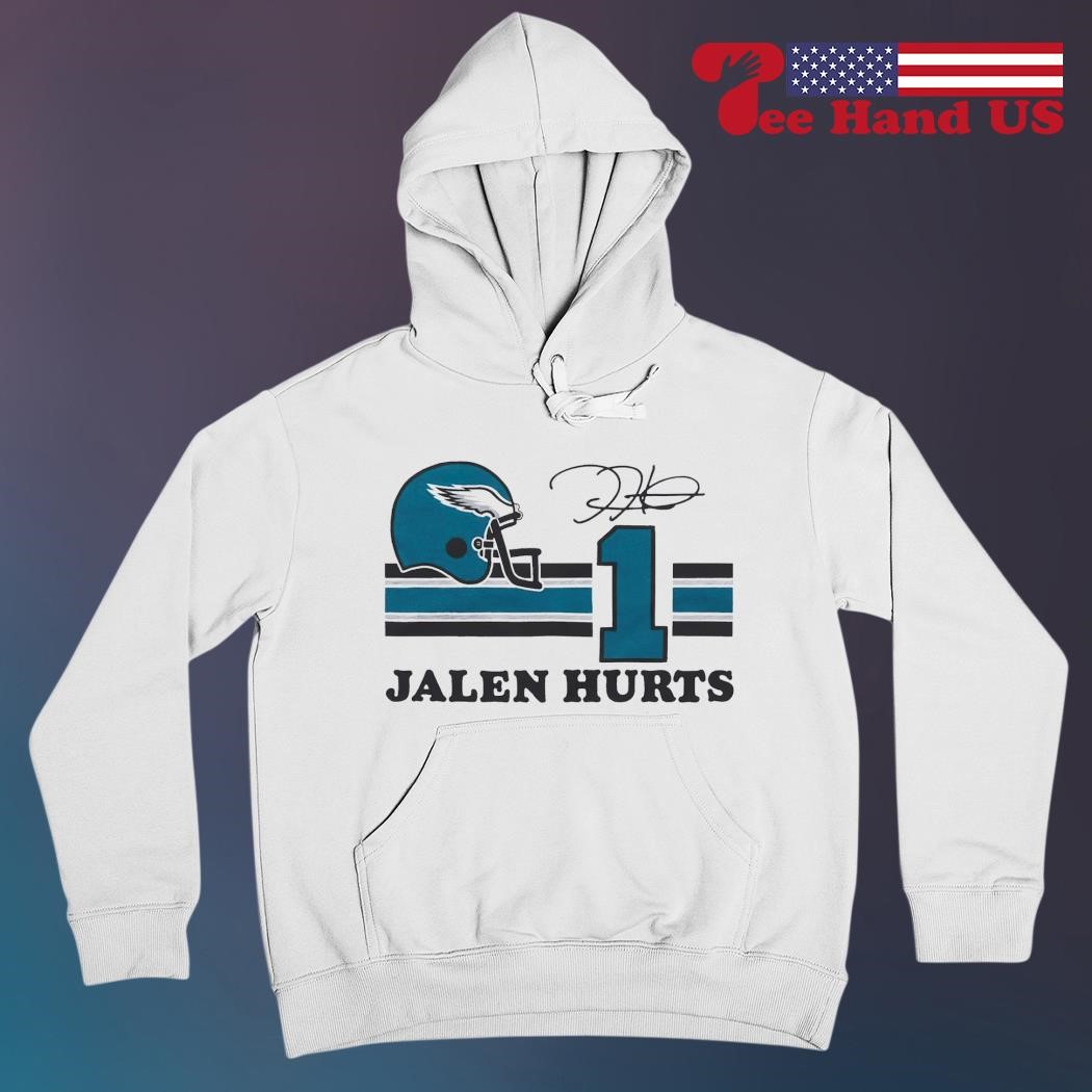 Jalen Hurts 1 Philadelphia Eagles player signature football shirt, hoodie,  sweater, long sleeve and tank top