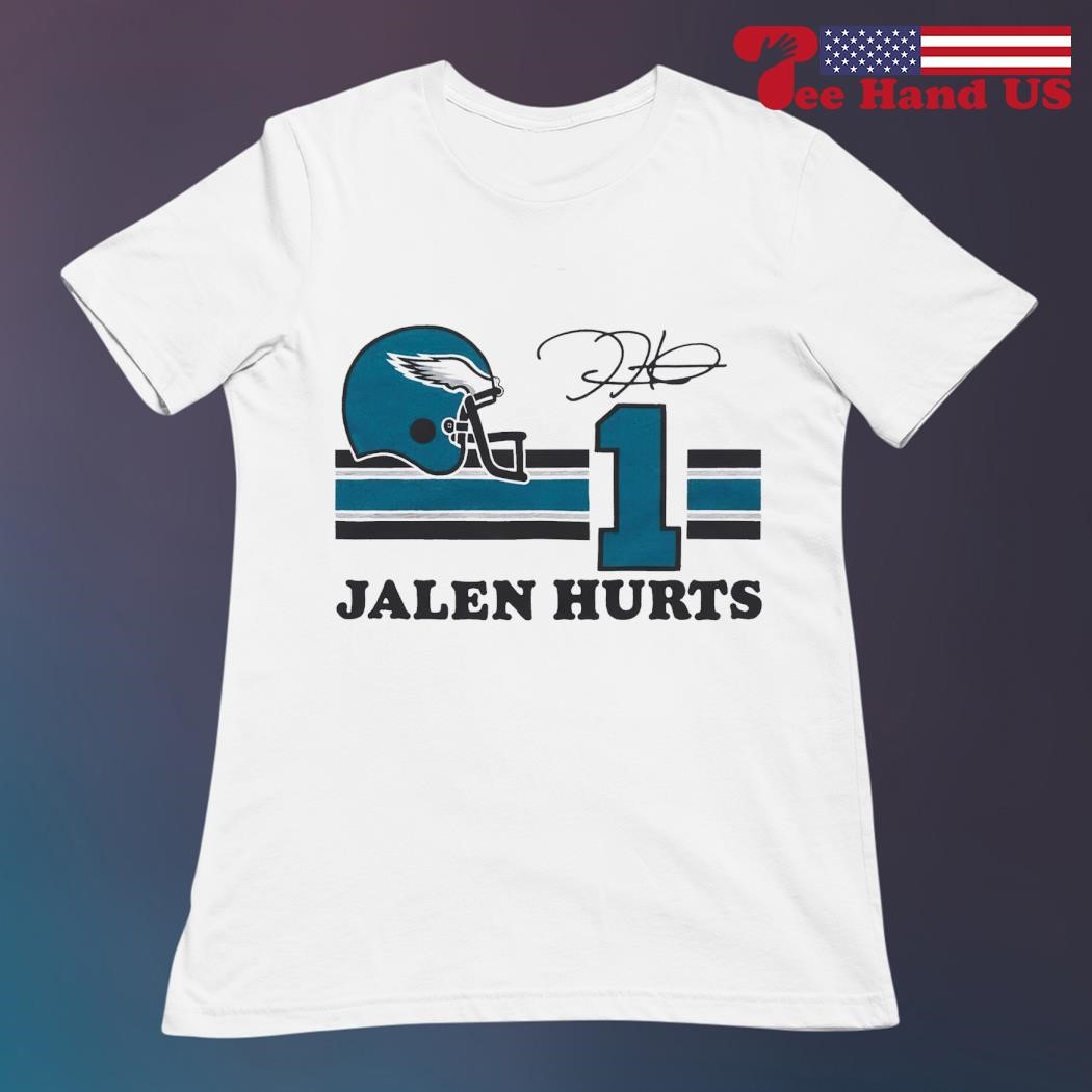 Jalen Hurts 1 Philadelphia Eagles player signature football shirt, hoodie,  sweater, long sleeve and tank top