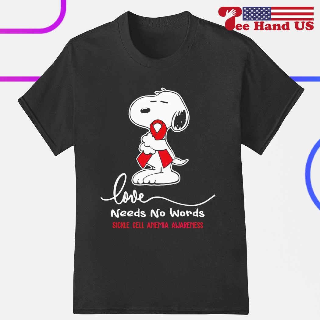 Snoopy love needs no words 2023 shirt