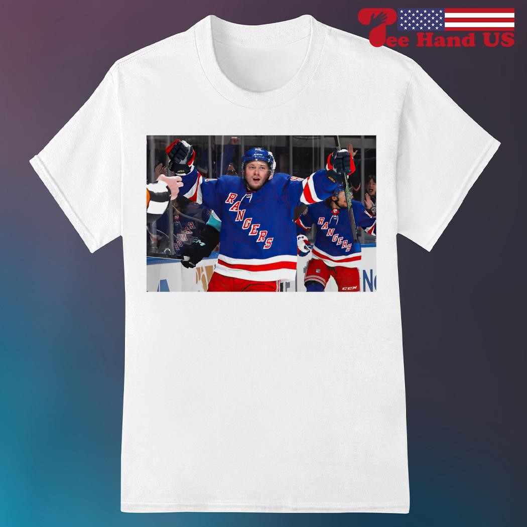 Vladimir Tarasenko celebration New York Rangers shirt