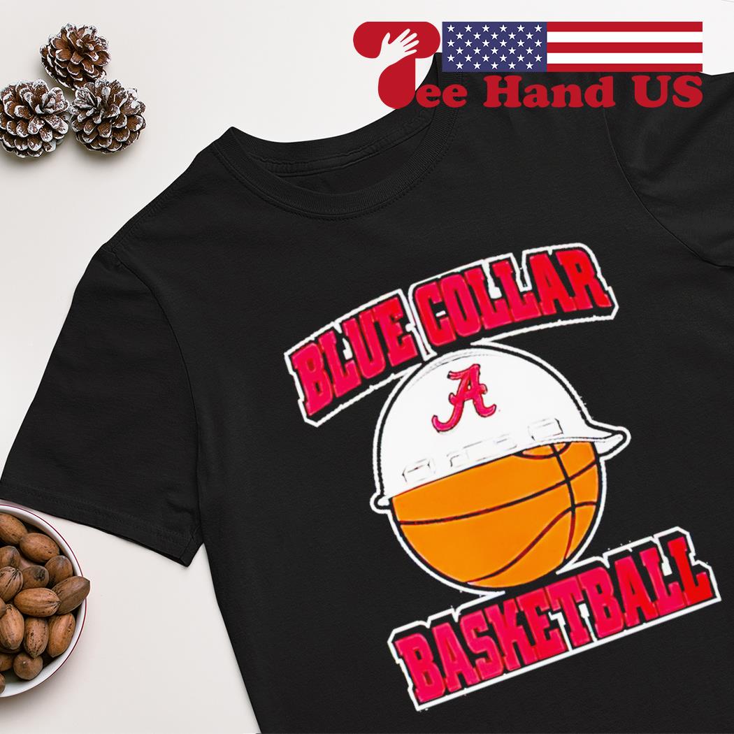 Alabama Crimson Tide blue collar basketball shirt