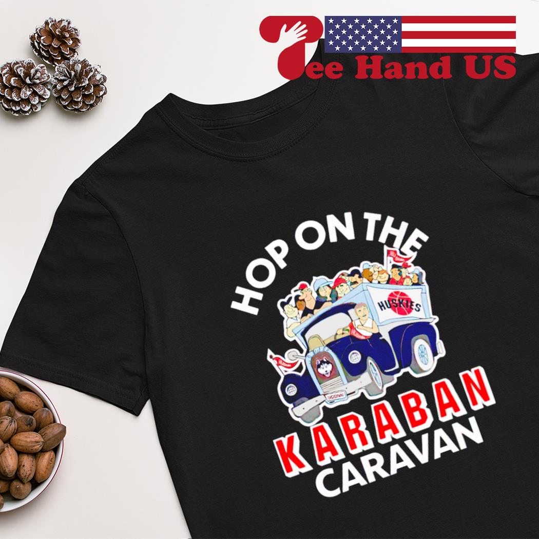 Alex Karaban hop on the Karaban Caravan shirt