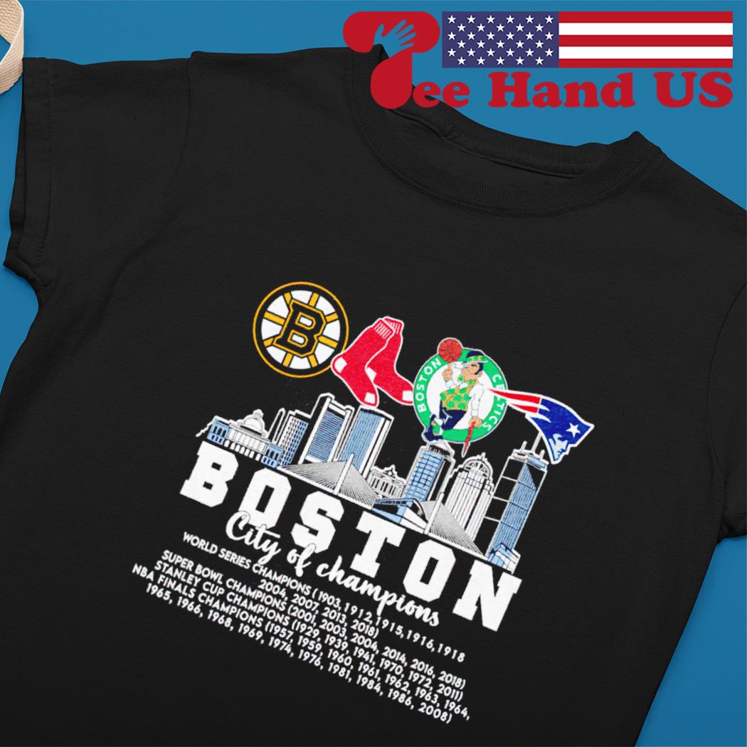 Boston City of Champions Boston sports teams logo shirt, hoodie, sweater,  longsleeve and V-neck T-shirt
