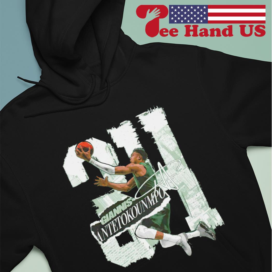 Big face b w players association NBA giannis antetokounmpo signature  T-shirt, hoodie, sweater, long sleeve and tank top