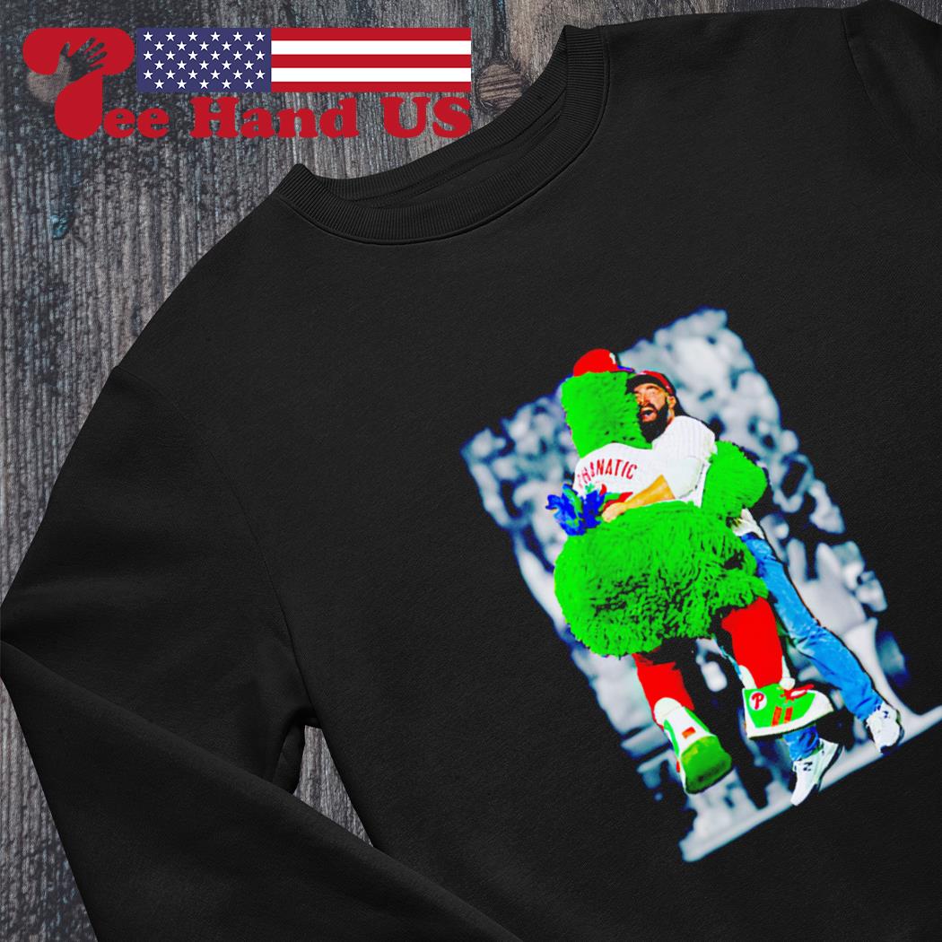 Jason Kelce Hug Philly Phanatic shirt, hoodie, sweater, long