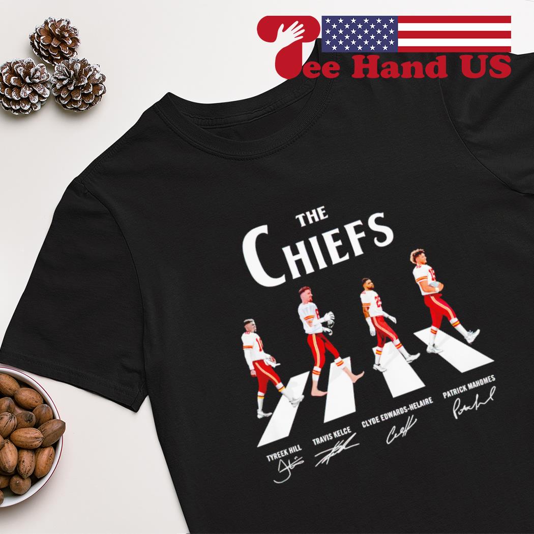 Kansas City Chiefs Abbey Road signatures shirt