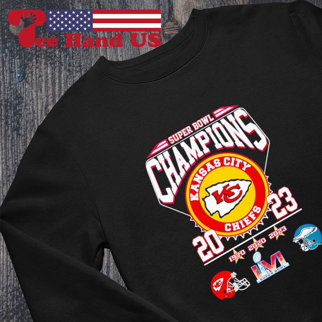 Kansas City Chiefs Super Bowl Champions 2023 1970 2020 2023 Lvii T-shirt,Sweater,  Hoodie, And Long Sleeved, Ladies, Tank Top