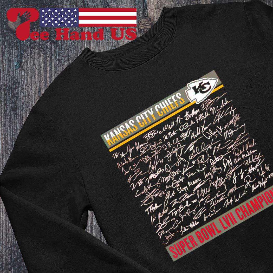 Kansas City Chiefs 2021 AFC Championship Champions signatures shirt,  hoodie, sweater, long sleeve and tank top