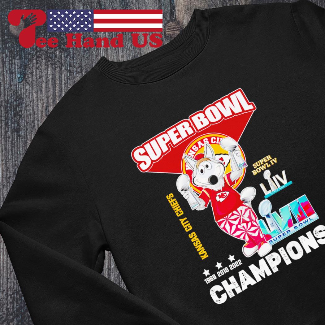 Super Bowl 1969 2019 2022 Champions Kansas City Chiefs Kc Wolf T-shirt,Sweater,  Hoodie, And Long Sleeved, Ladies, Tank Top