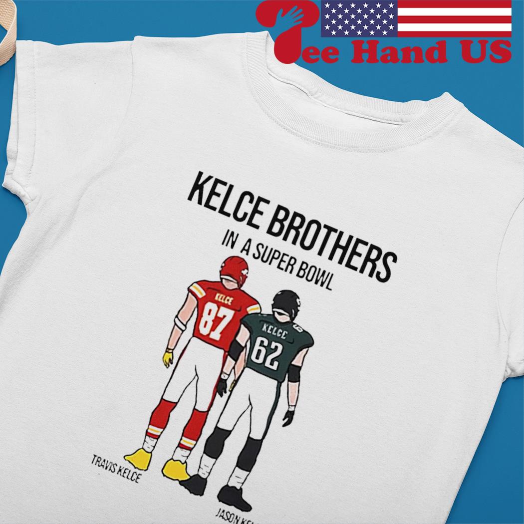 Kelce brothers Jason Kelce and Travis Kelce exchange clothes shirt, hoodie,  sweater, long sleeve and tank top