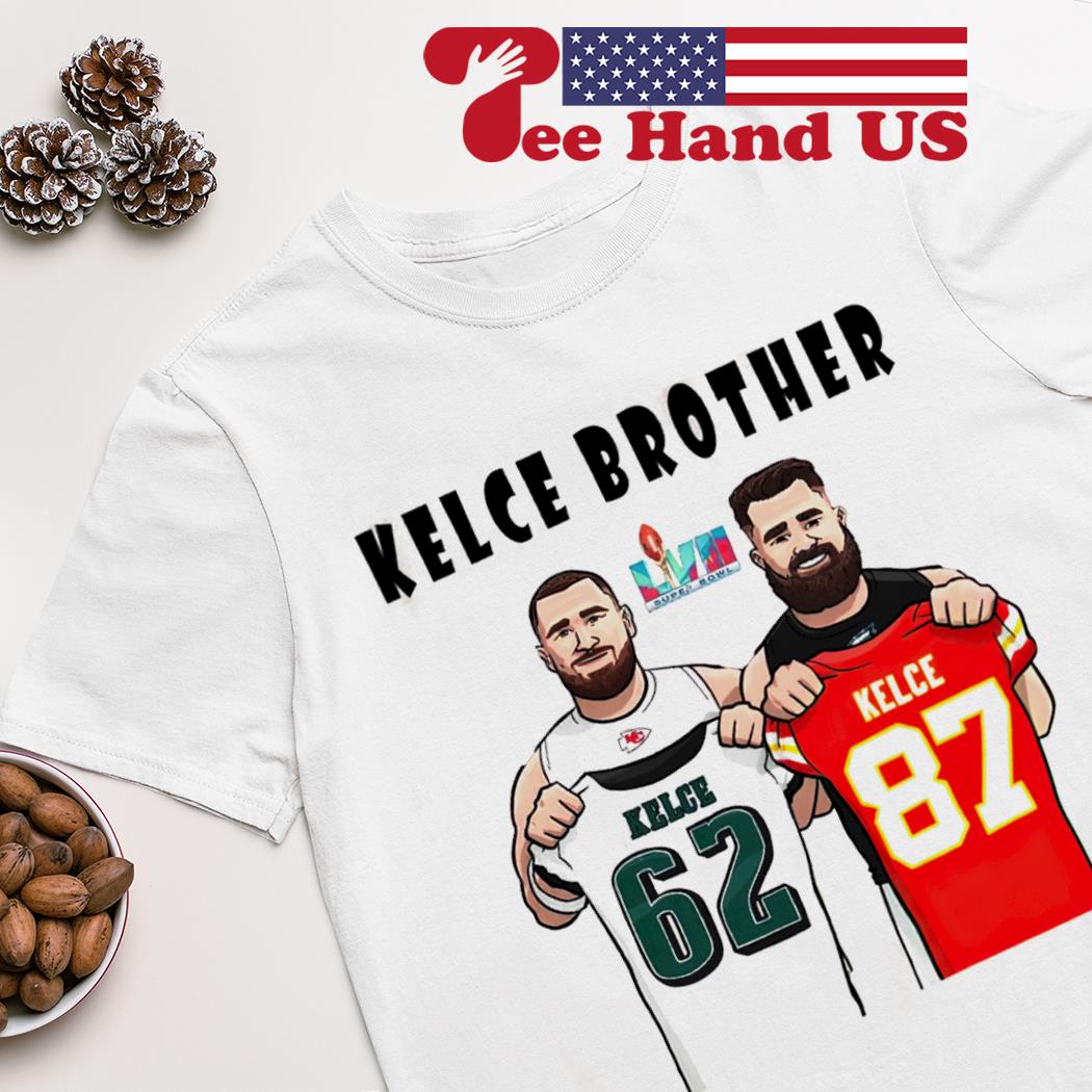 Kelce brothers Jason Kelce and Travis Kelce exchange clothes shirt, hoodie,  sweater, long sleeve and tank top