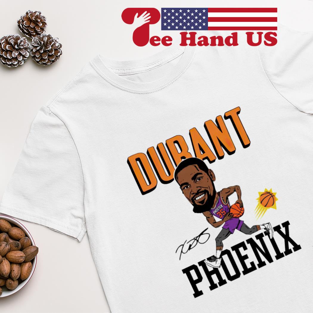 Kevin Durant Phoenix Suns caricature signature shirt