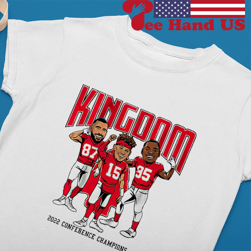 Patrick Mahomes, Travis Kelce, Chris Jones Conference Champions Caricatures  Kingdom T-Shirts, hoodie, sweater, long sleeve and tank top