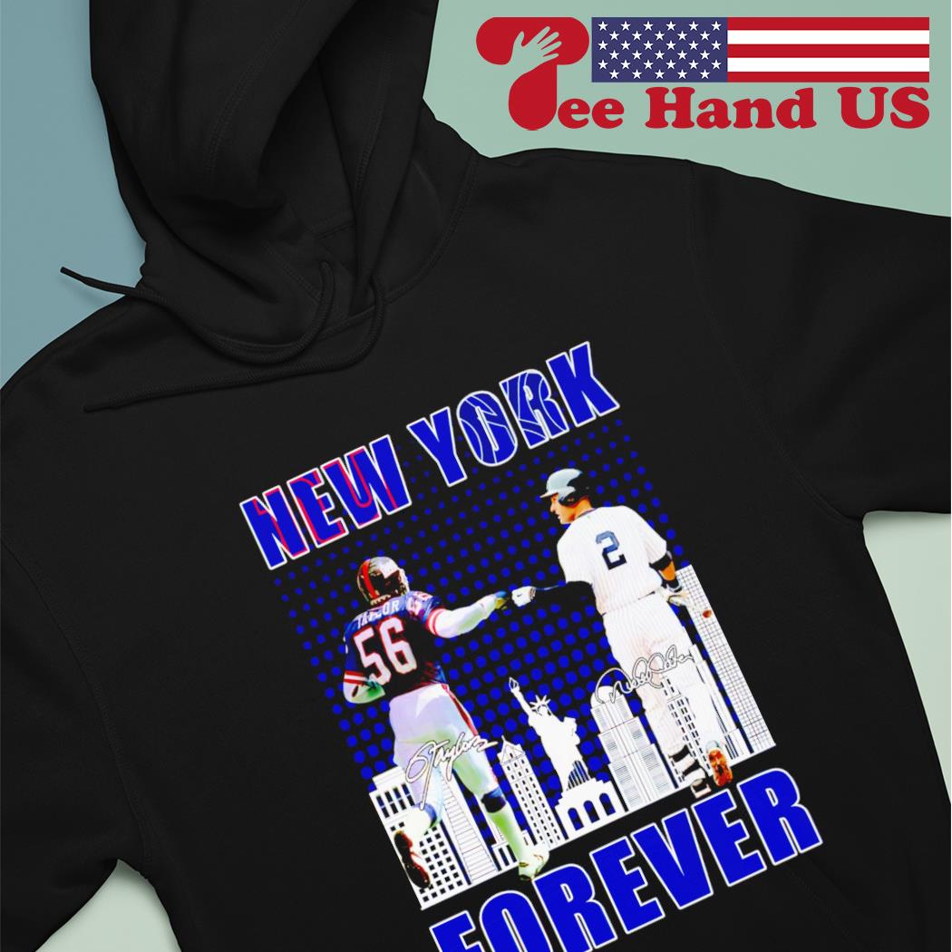 New york city champion derek jeter and lawrence taylor signatures shirt,  hoodie, sweater and long sleeve