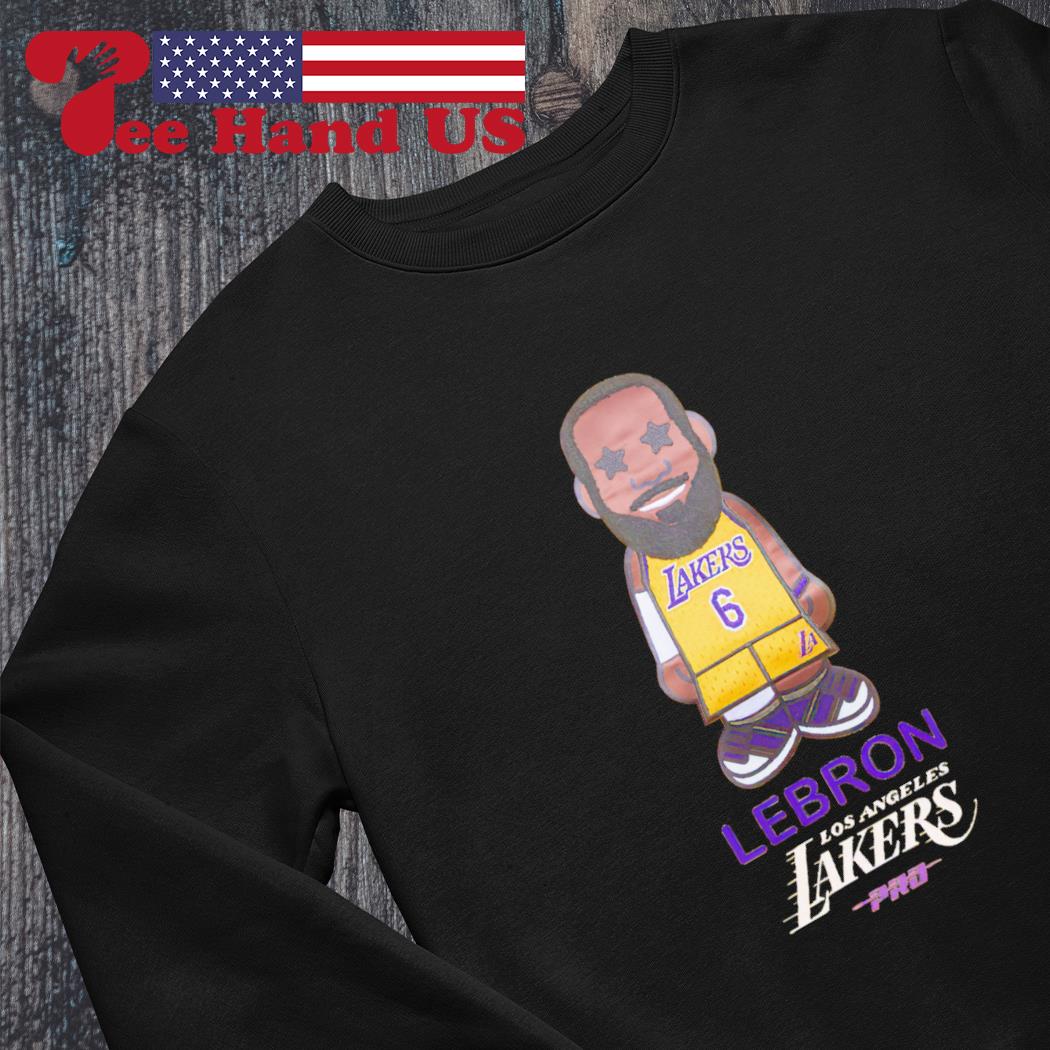 LeBron James Los Angeles Lakers Pro Standard #6 Caricature T-Shirt