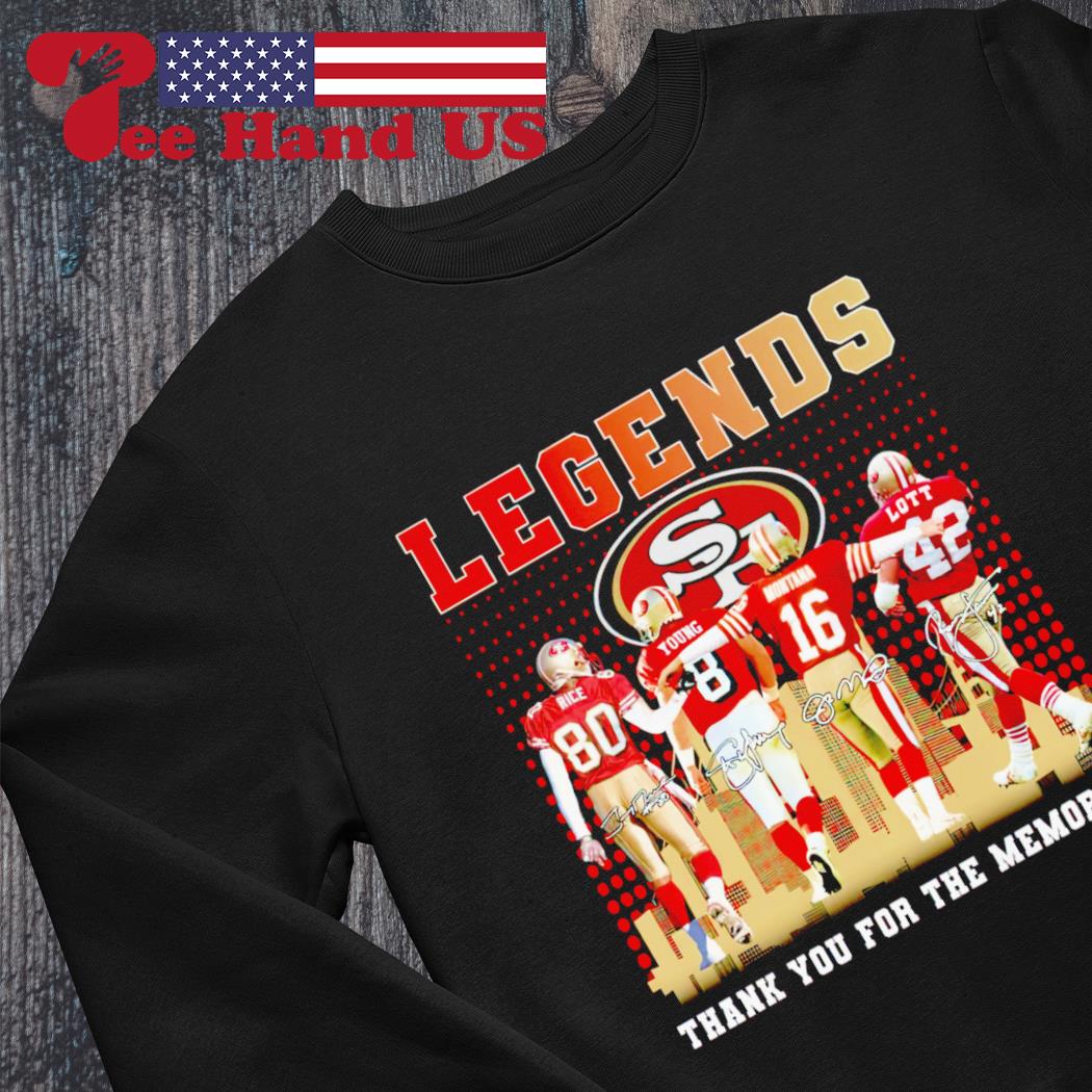 San Francisco 49ers Ronnie Lott Jerry Rice and Joe Montana Mvp Champion  signatures shirt, hoodie, sweater, long sleeve and tank top