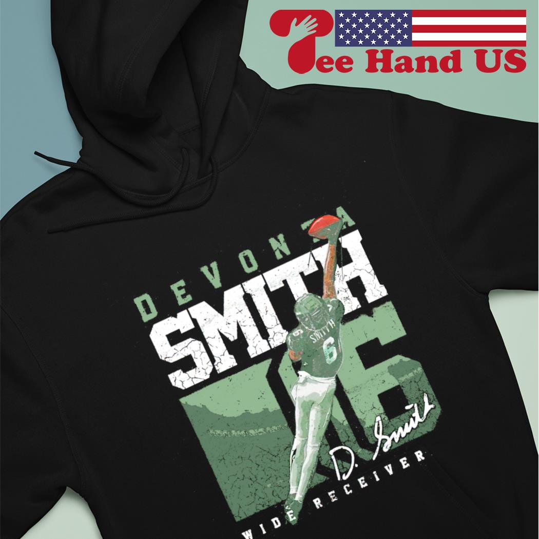 Philadelphia football DeVonta Smith cartoon signature shirt, hoodie,  sweater, long sleeve and tank top