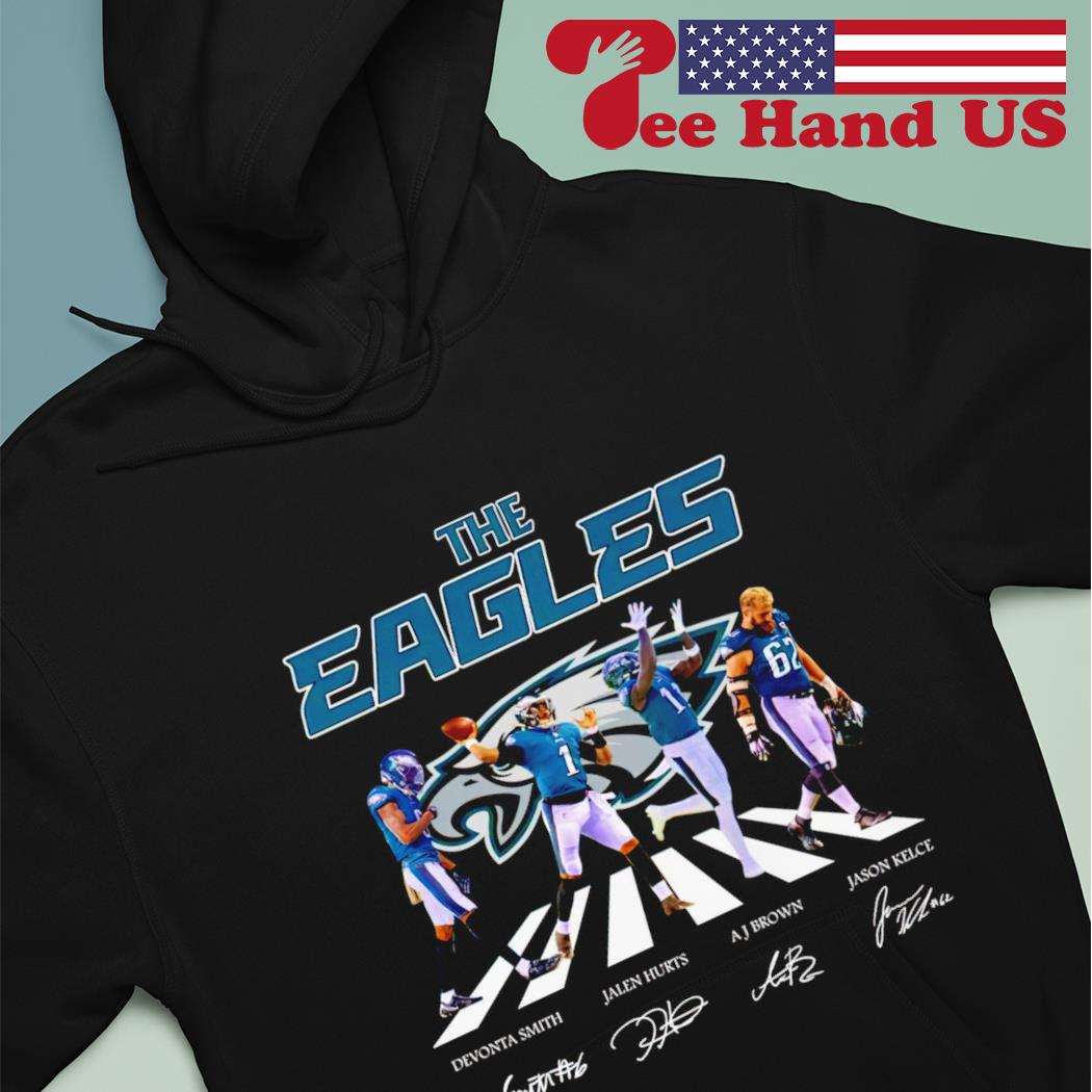 Philadelphia Eagles Jason Kelce Jalen Hurts And DeVonta Smith Signatures  Merry Christmas sweater, hoodie, sweater, long sleeve and tank top