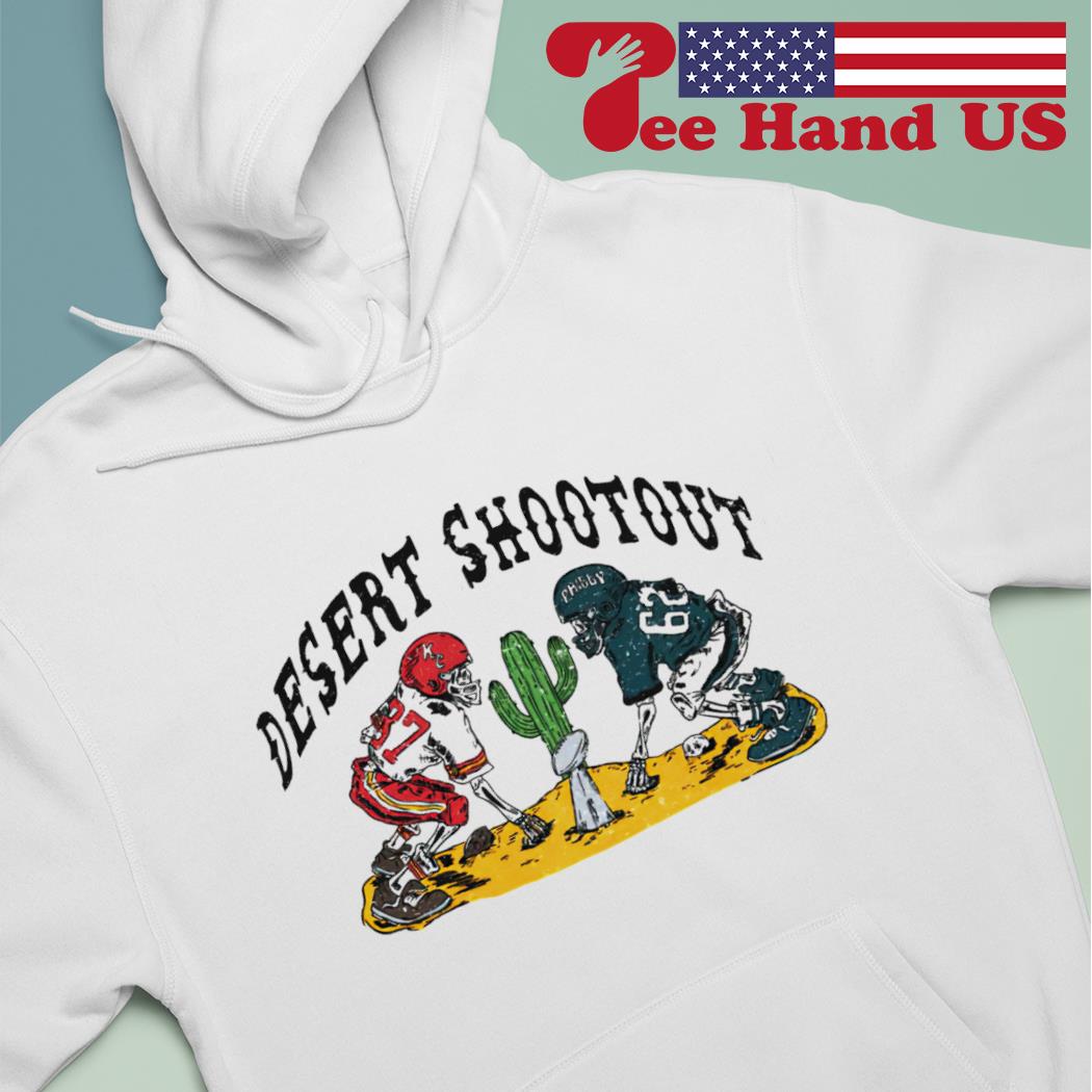 Philadelphia eagles vs Kansas City Chiefs desert shootout skeletons shirt,  hoodie, sweater, long sleeve and tank top