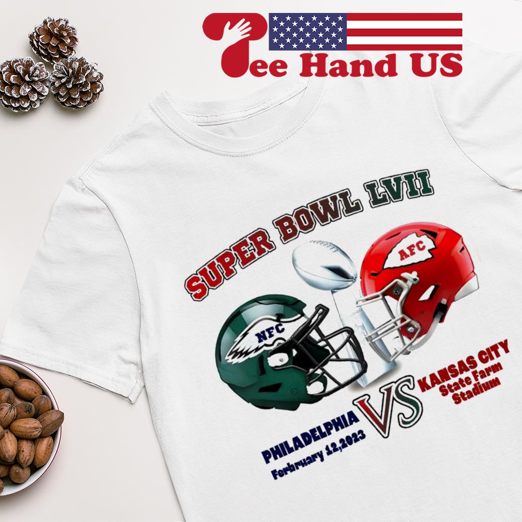 Philadelphia Eagles Vs Kansas City Chiefs Super Bowl LVI february 12 2023 State Farm Stadium shirt