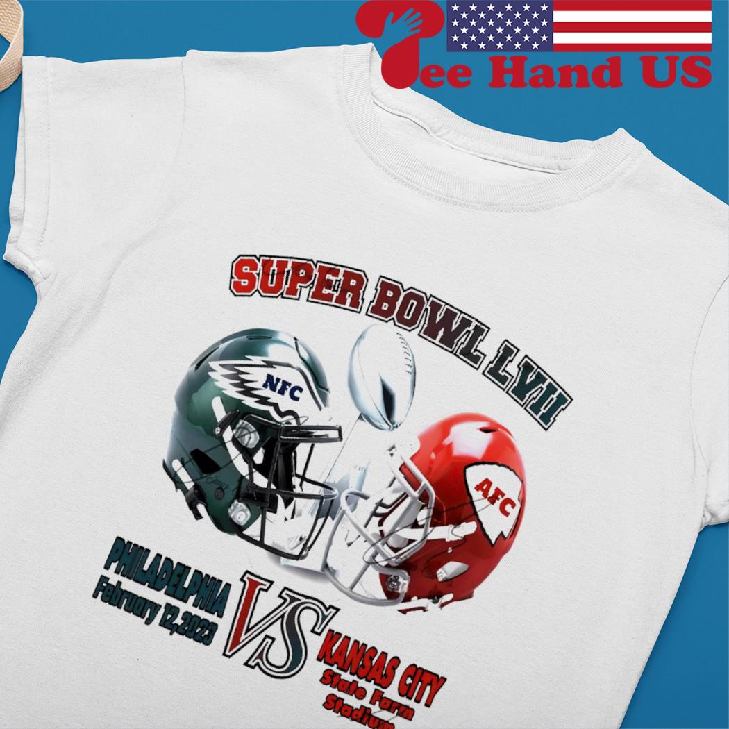 AFC Philadelphia Eagles Vs NFC Kansas City Chiefs Super Bowl LVII 2023 shirt,  hoodie, sweater, long sleeve and tank top