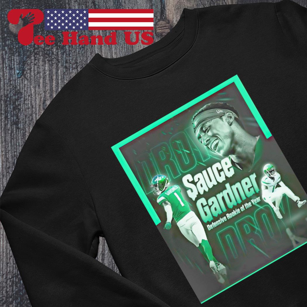 Sauce Gardner 1 New York Jets player football poster shirt, hoodie,  sweater, long sleeve and tank top